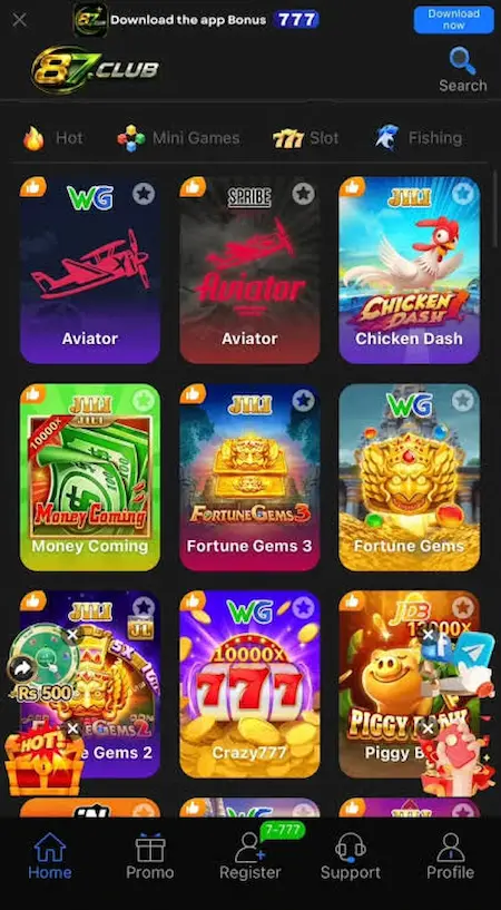 87Club Game interface