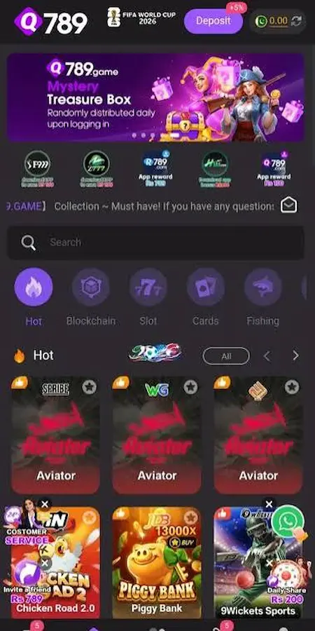 Q789 Game interface